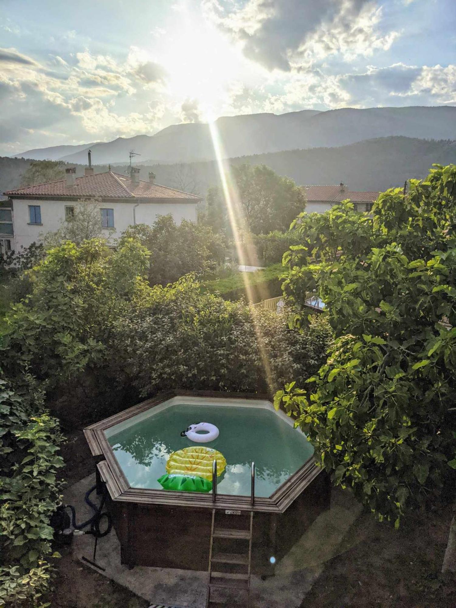 El Sola Spacieux Studio Avec Acces Jardin Et Piscine Corneilla-de-Conflent Esterno foto