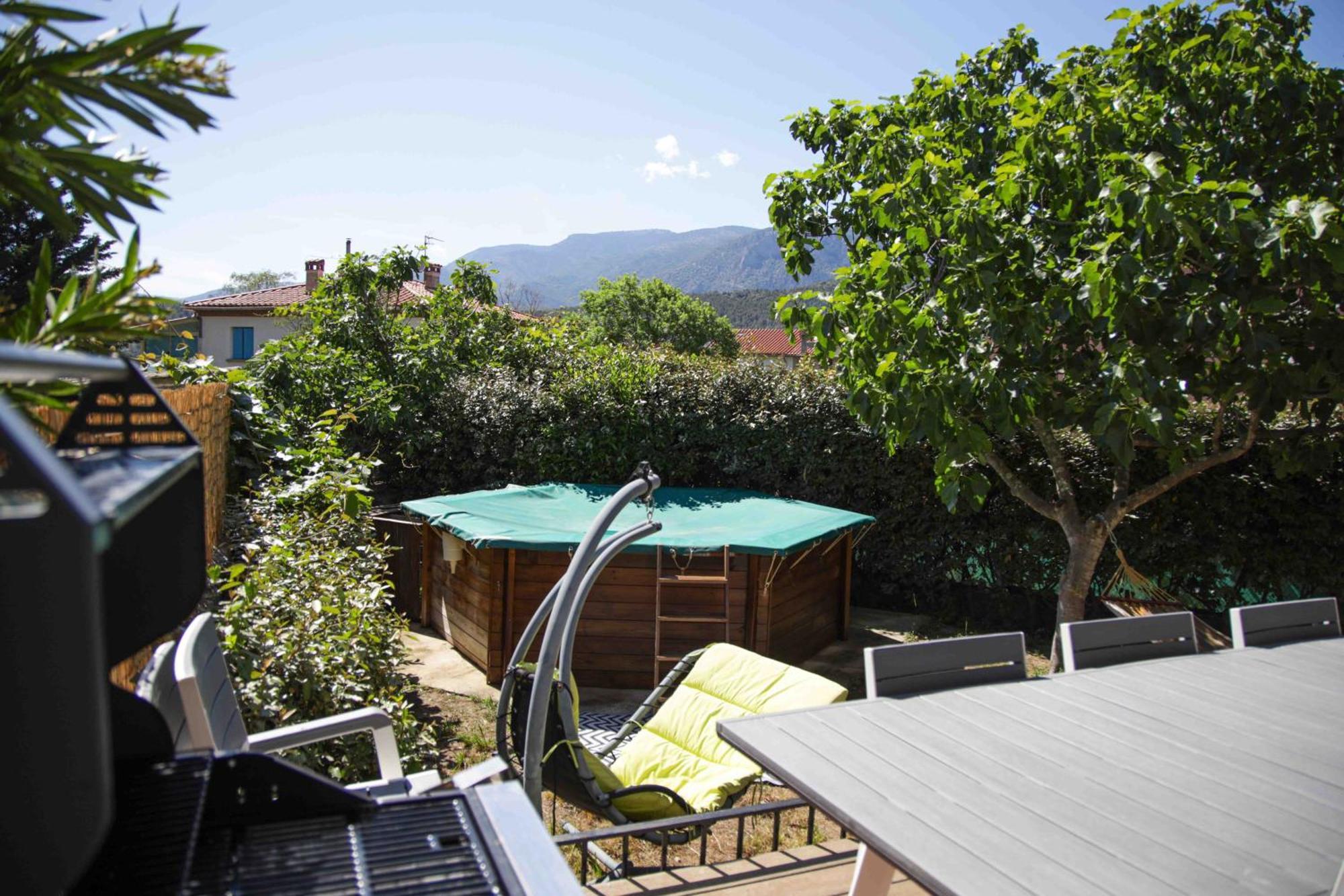 El Sola Spacieux Studio Avec Acces Jardin Et Piscine Corneilla-de-Conflent Esterno foto